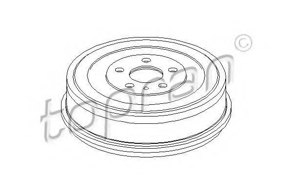 TOPRAN 721179 Гальмівний барабан