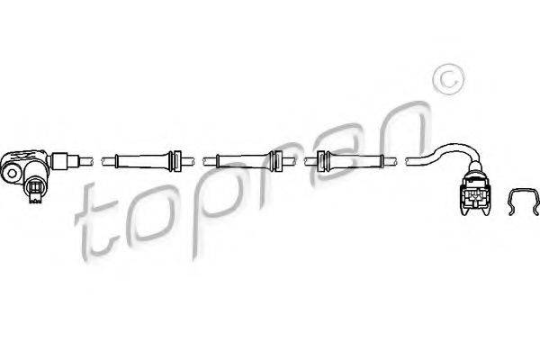 TOPRAN 721604 Датчик, частота обертання колеса