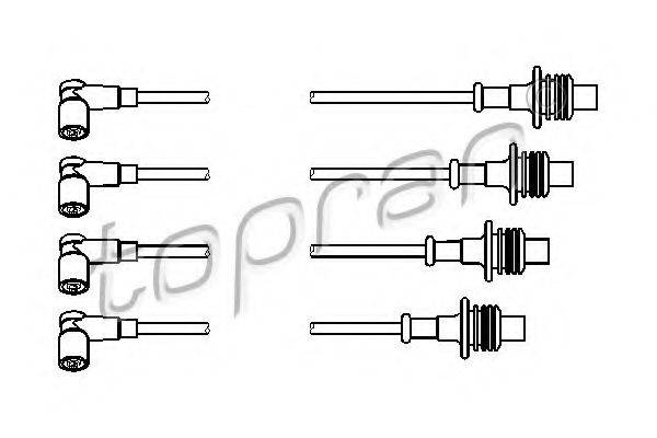 TOPRAN 722801 Комплект дротів запалювання