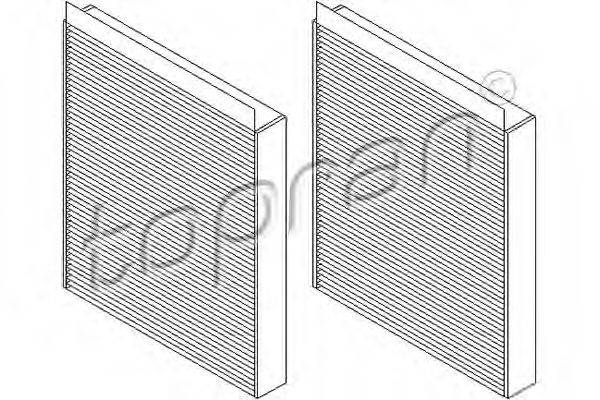 TOPRAN 501648 Фільтр, повітря у внутрішньому просторі