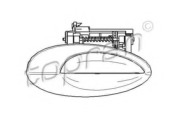 TOPRAN 722644 Ручка дверей