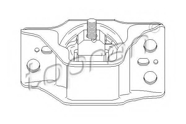 TOPRAN 700727 Підвіска, двигун