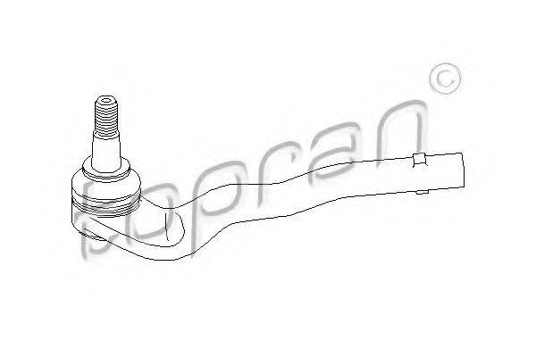 TOPRAN 407721 Наконечник поперечної кермової тяги