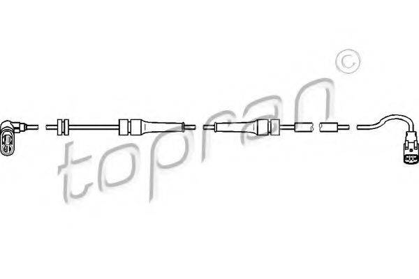TOPRAN 722807 Датчик, частота обертання колеса
