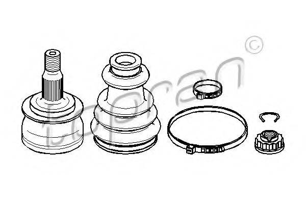 TOPRAN 401773 Шарнірний комплект, приводний вал
