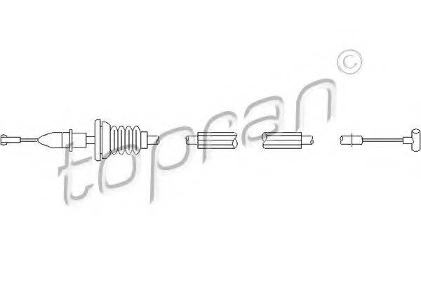 TOPRAN 113430 Трос, замок дверей