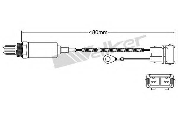 WALKER PRODUCTS 25021037 Лямбда-зонд