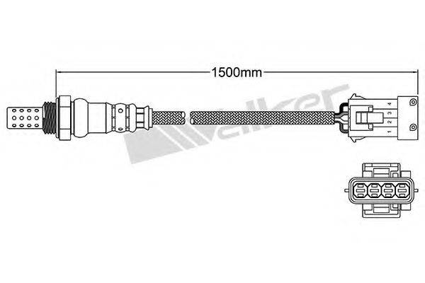 WALKER PRODUCTS 25024563 Лямбда-зонд