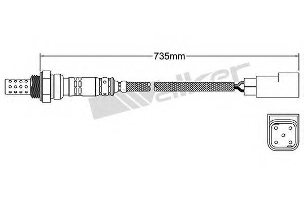 WALKER PRODUCTS 25024552 Лямбда-зонд