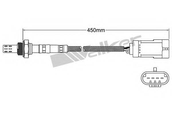 WALKER PRODUCTS 25023164 Лямбда-зонд