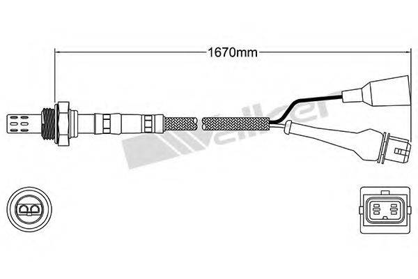 WALKER PRODUCTS 25023033 Лямбда-зонд