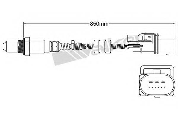 WALKER PRODUCTS 25025007 Лямбда-зонд