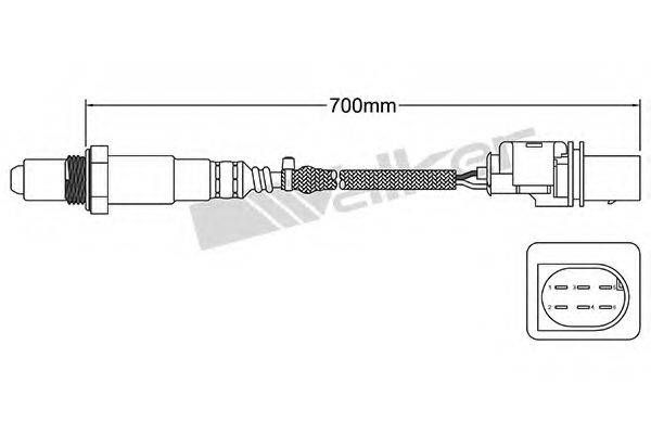 WALKER PRODUCTS 25025044 Лямбда-зонд