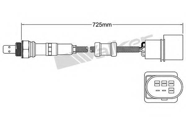 WALKER PRODUCTS 25025061 Лямбда-зонд