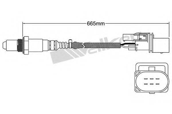 WALKER PRODUCTS 25025057 Лямбда-зонд