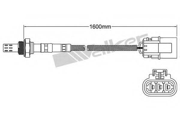 WALKER PRODUCTS 25023166 Лямбда-зонд