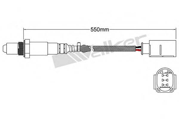 WALKER PRODUCTS 25025091 Лямбда-зонд