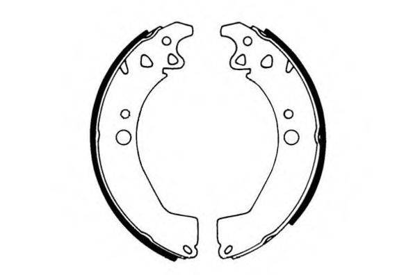 E.T.F. 090186 Комплект гальмівних колодок