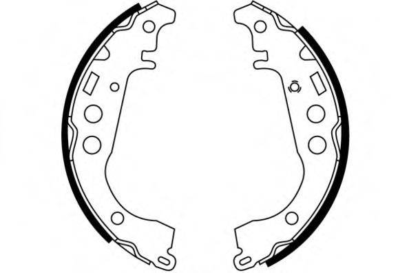 E.T.F. 090545 Комплект гальмівних колодок