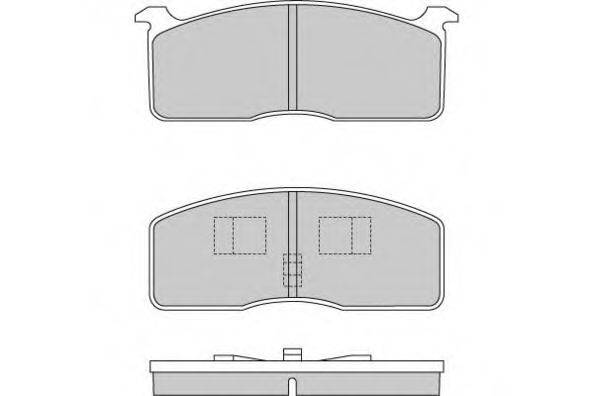 E.T.F. 120239 Комплект гальмівних колодок, дискове гальмо