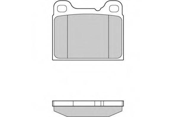 E.T.F. 120383 Комплект гальмівних колодок, дискове гальмо