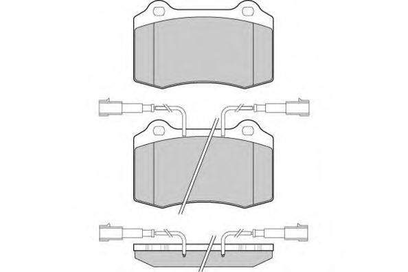 E.T.F. 120979 Комплект гальмівних колодок, дискове гальмо