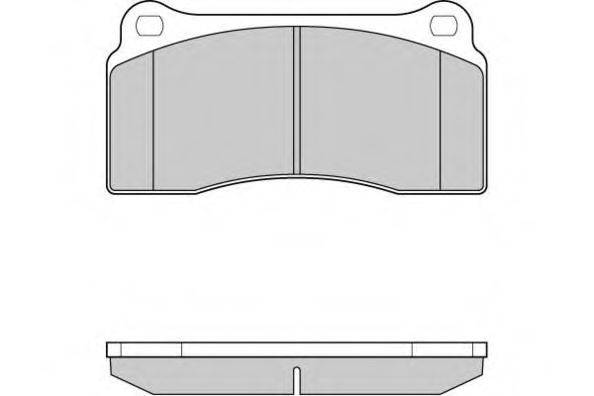 E.T.F. 121153 Комплект гальмівних колодок, дискове гальмо