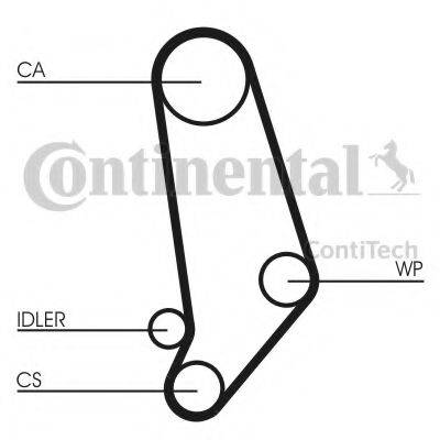 CONTITECH CT539K1 Комплект ременя ГРМ