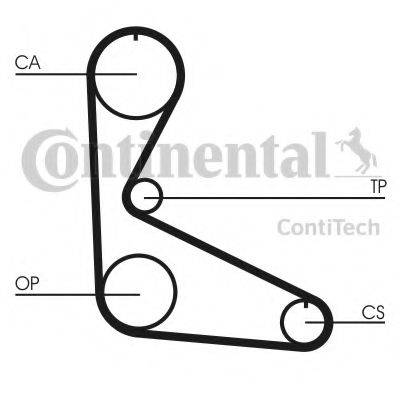 CONTITECH CT626 Ремінь ГРМ