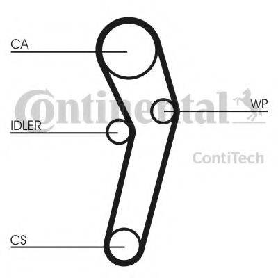 CONTITECH CT631 Ремінь ГРМ