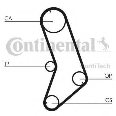 CONTITECH CT647K4 Комплект ременя ГРМ