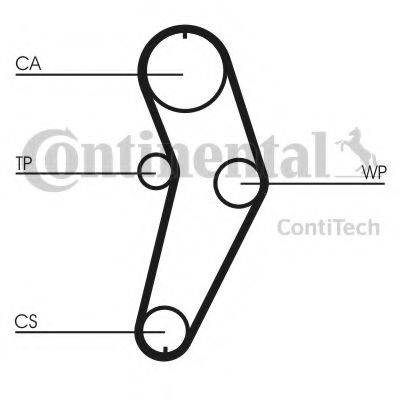 CONTITECH CT709WP2 Водяний насос + комплект зубчастого ременя