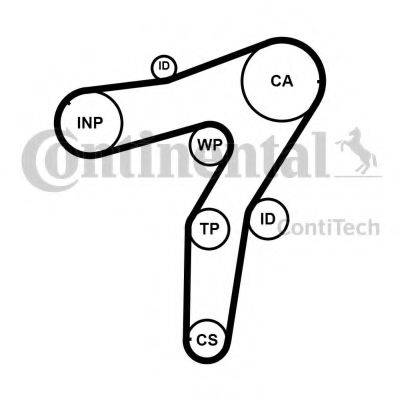 CONTITECH CT1183 Ремінь ГРМ