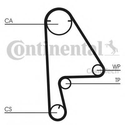 CONTITECH CT1082 Ремінь ГРМ