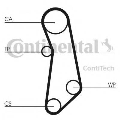 CONTITECH CT1114K1 Комплект ременя ГРМ