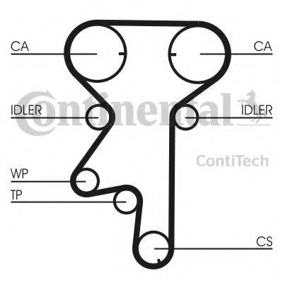 CONTITECH CT975WP1 Водяний насос + комплект зубчастого ременя