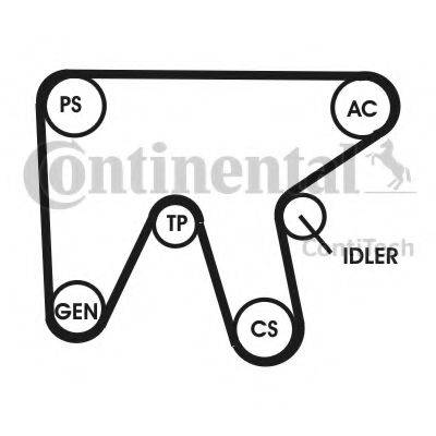CONTITECH 6PK1836D1 Полікліновий ремінний комплект