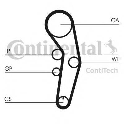 CONTITECH CT1090K2 Комплект ременя ГРМ