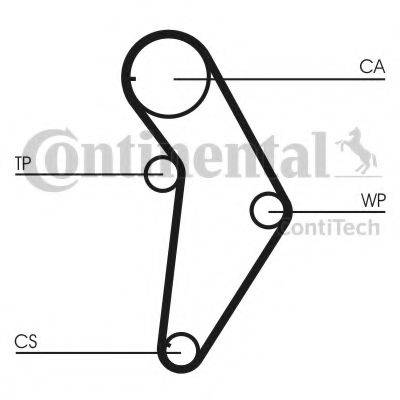 CONTITECH CT973 Ремінь ГРМ