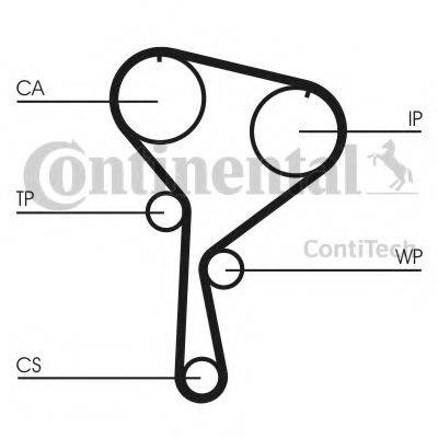 CONTITECH CT1035K2 Комплект ременя ГРМ