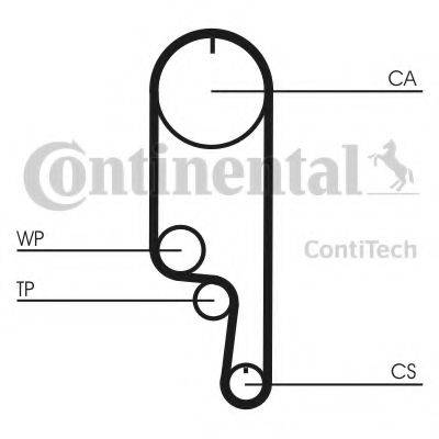 CONTITECH CT1008K2 Комплект ременя ГРМ