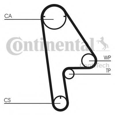 CONTITECH CT1001K1 Комплект ременя ГРМ