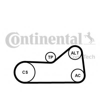 CONTITECH 6PK976K3 Полікліновий ремінний комплект