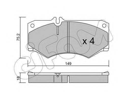 CIFAM 8220140 Комплект гальмівних колодок, дискове гальмо