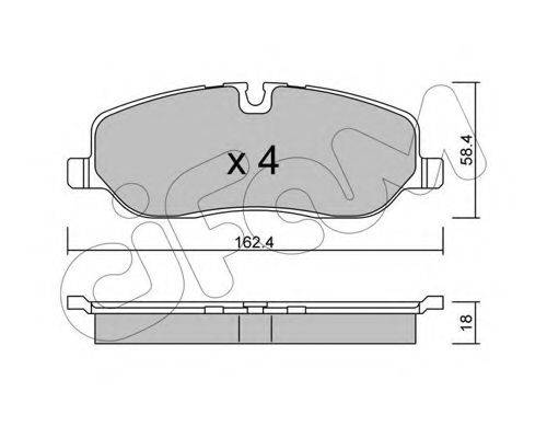 CIFAM 8226930 Комплект гальмівних колодок, дискове гальмо