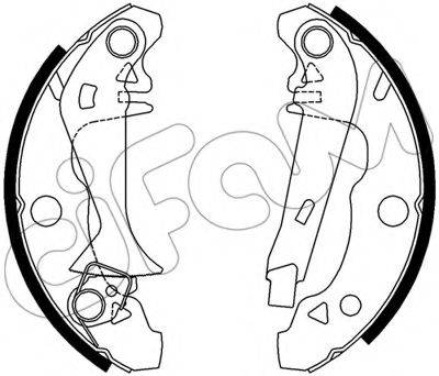 CIFAM 153339Y Комплект гальмівних колодок