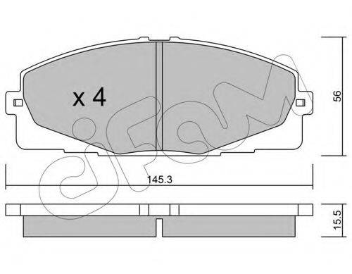 CIFAM 8228830 Комплект гальмівних колодок, дискове гальмо