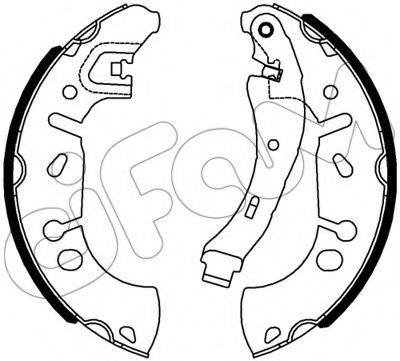 CIFAM 153534 Комплект гальмівних колодок