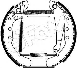 CIFAM 151129 Комплект гальмівних колодок