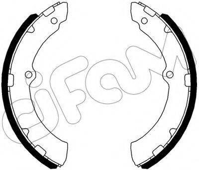 CIFAM 153641 Комплект гальмівних колодок